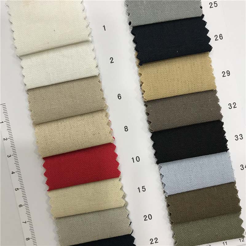 Linen cotton fabric 83 colors in stock supply factory direct men and women fashion linen fabric 976238