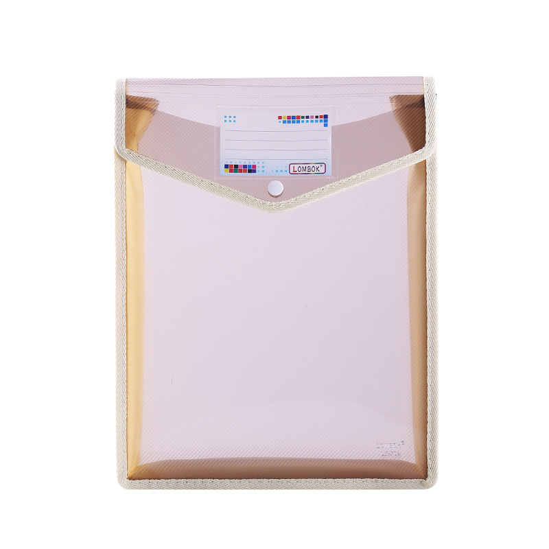 Picture of A4A5 folder storage student envelope office test paper bag twill 9 color vertical three-dimensional file bag