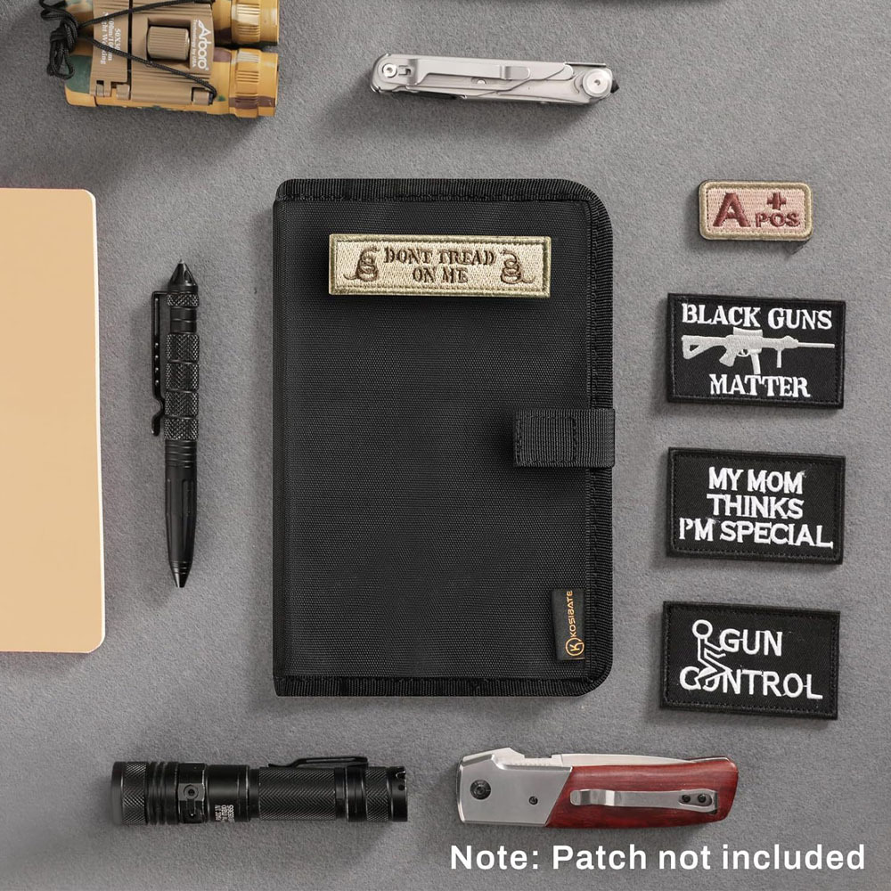 Picture of Cross-Border Tactical Stationery Outdoor Tactical Portable Notepad Loose-Leaf Detachable A5 Notebook Protective Cover