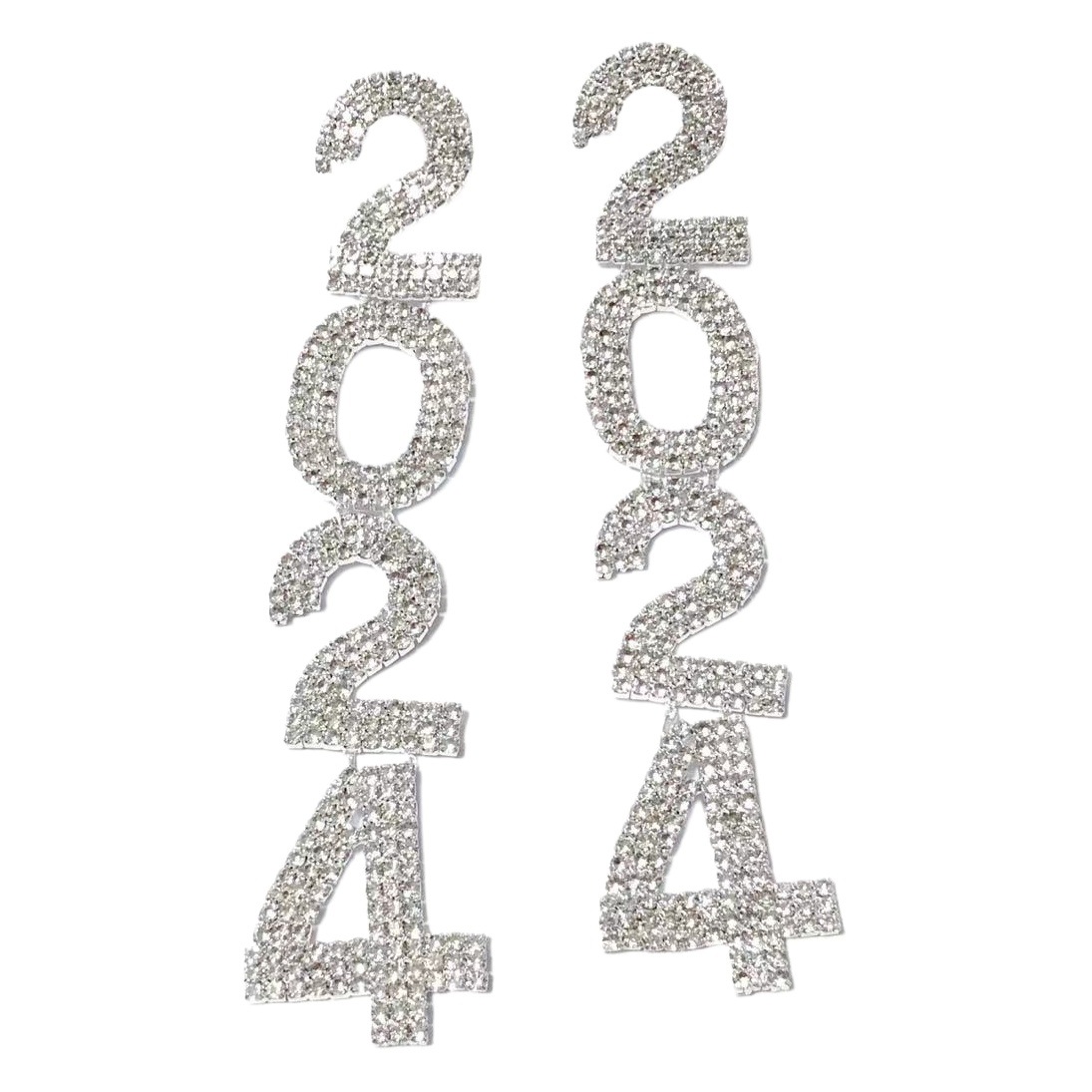 Amazon new digital 2024 Earrings European and American temperament fashion rhinestone Earrings factory wholesale Earrings
