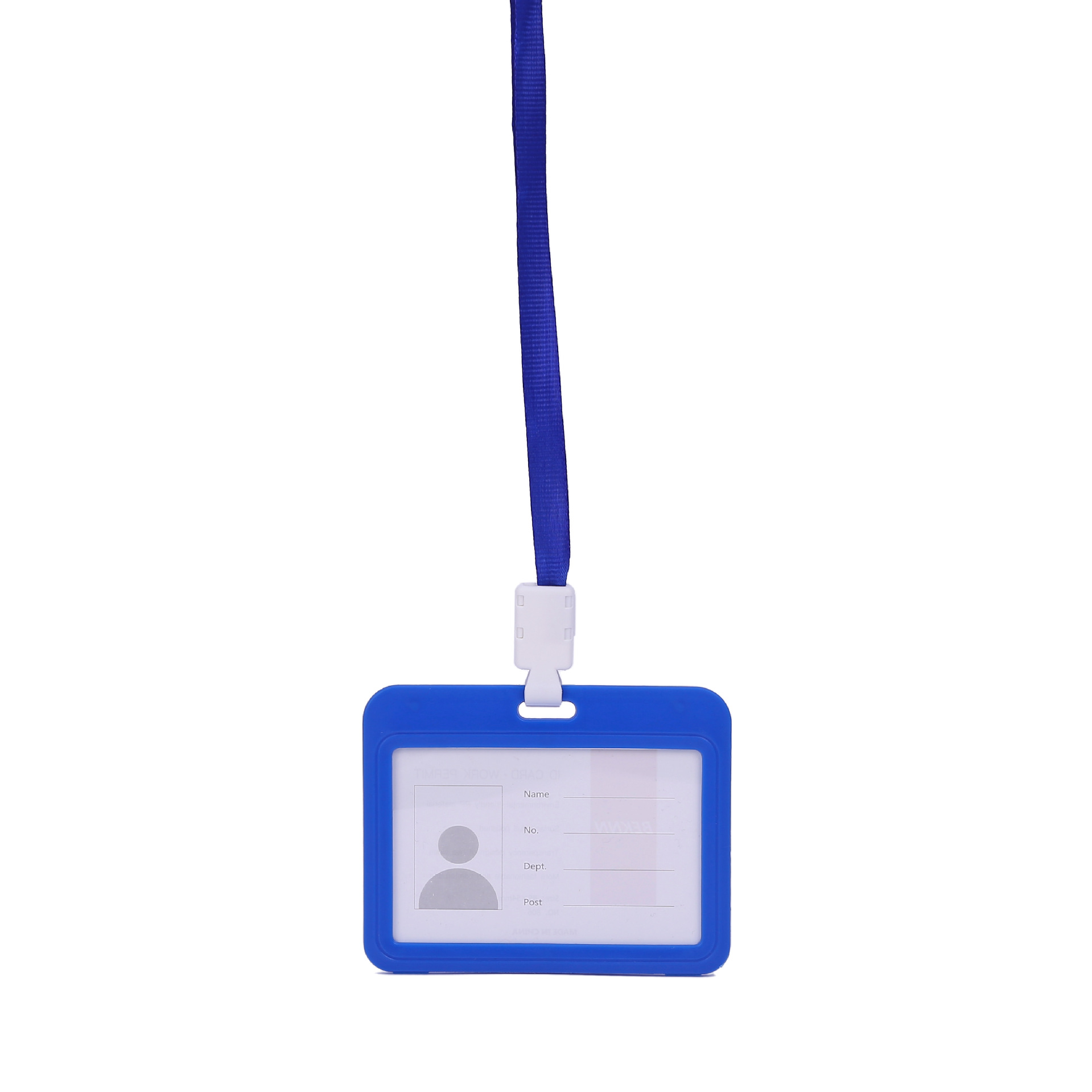 Picture of Card Holder Work Badge Double-Sided Badge Lanyard Exhibition Badge Work Badge Bus Access Control Factory Badge Employee Tag