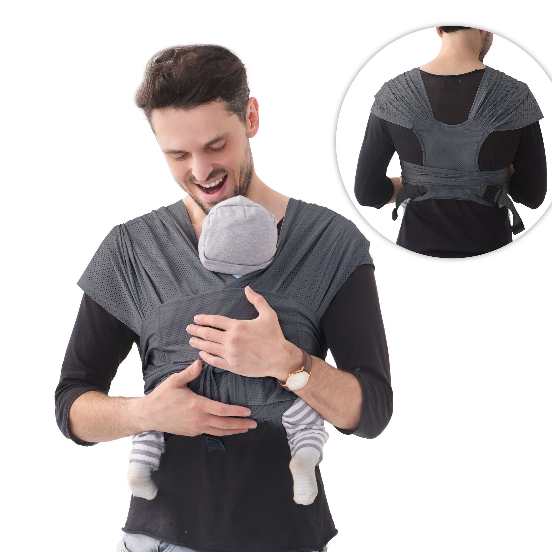 Picture of Baby Scarf Scarf Scarf Baby Scarf Cotton Mesh Breathable free size Adjustable Cross-border Supply for Mother and Child Amazon