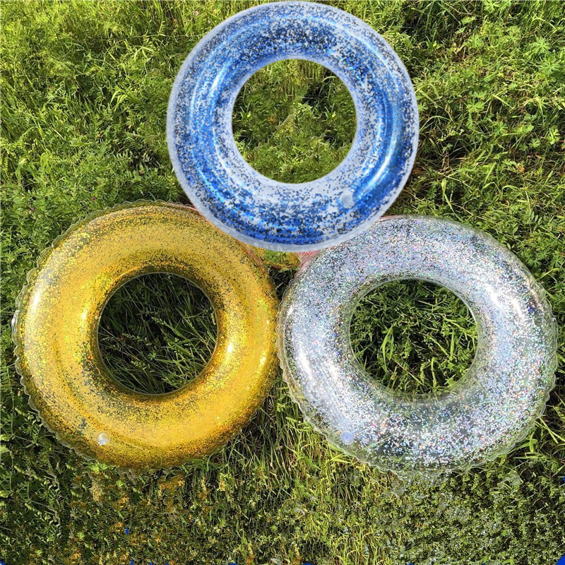 Picture of Factory hot-selling inflatable swimming ring swimming ring thickened adult floating ring letter Bai shell swimming ring