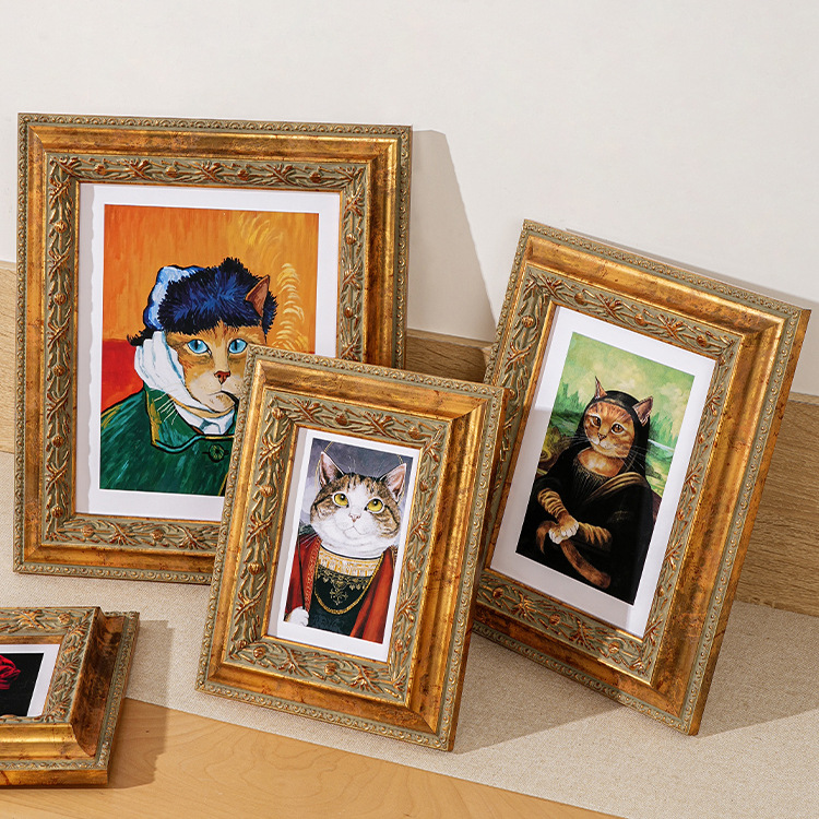 Cross-border new European retro picture frame frame 7 inch 8 inch 10 inch 12 inch a4 wall washing photo plus photo frame table