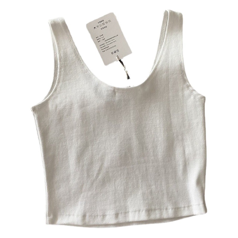 Ins Super Hot Short Sports Vest T-shirt Women's Summer Korean Style Fashionable Design High Waist and Navel Exterior Wear Clothes