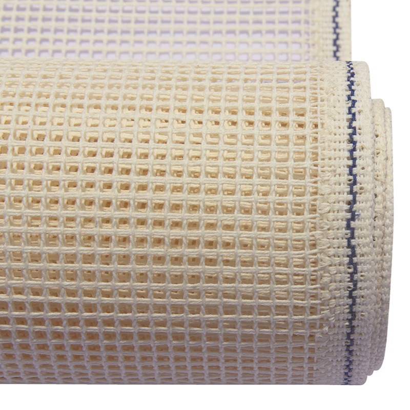 DIY Twisted Mesh Embroidery Cloth Wool Carpet Embroidery Tapestry Segment Embroidery Crochet Mesh Cloth Fabric Factory Direct Sale