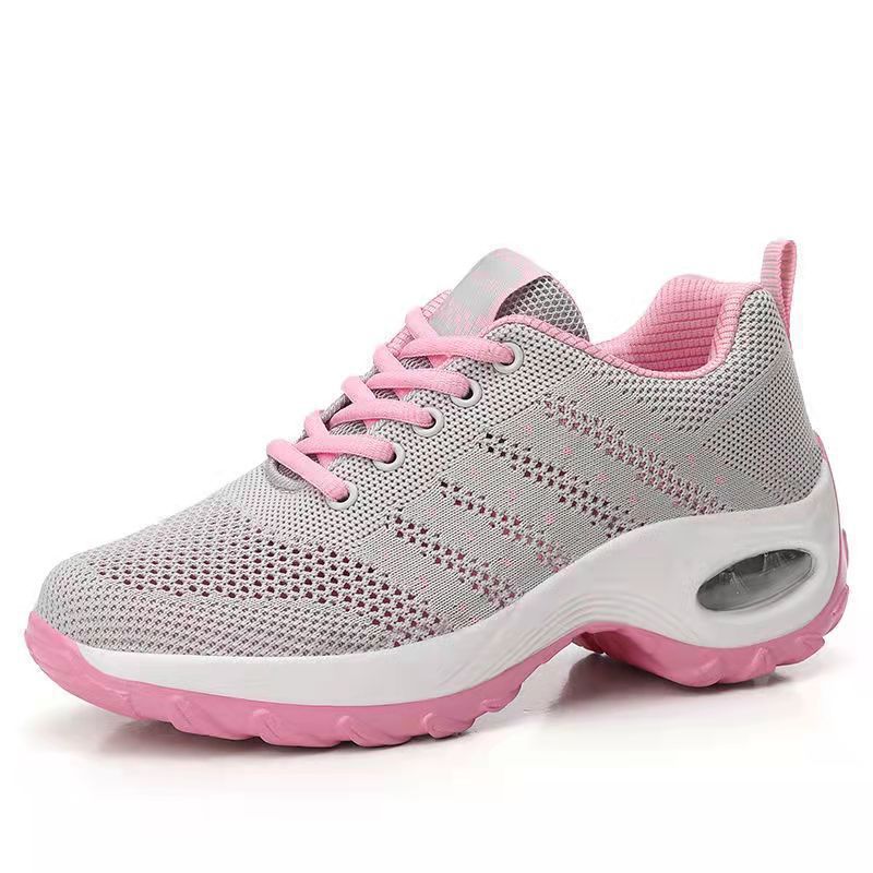 Picture of 2025 New Autum Style Fly-Woven Mesh Breathable Middle-Aged and Elderly Women's Shoes Casual Shoes Trbottomyy Thick-Soled Sports Shoes