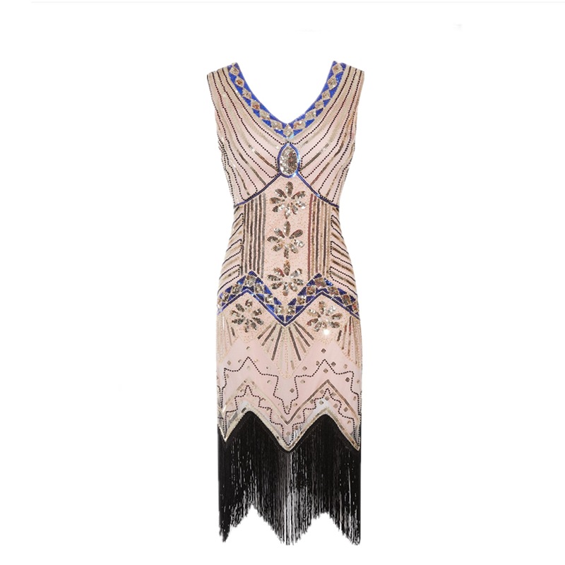 Picture of Gatsby Evening Dress Banquet Dress Tassel 1920 Vintage Sequins dress Amazon plus size Women's Dresses