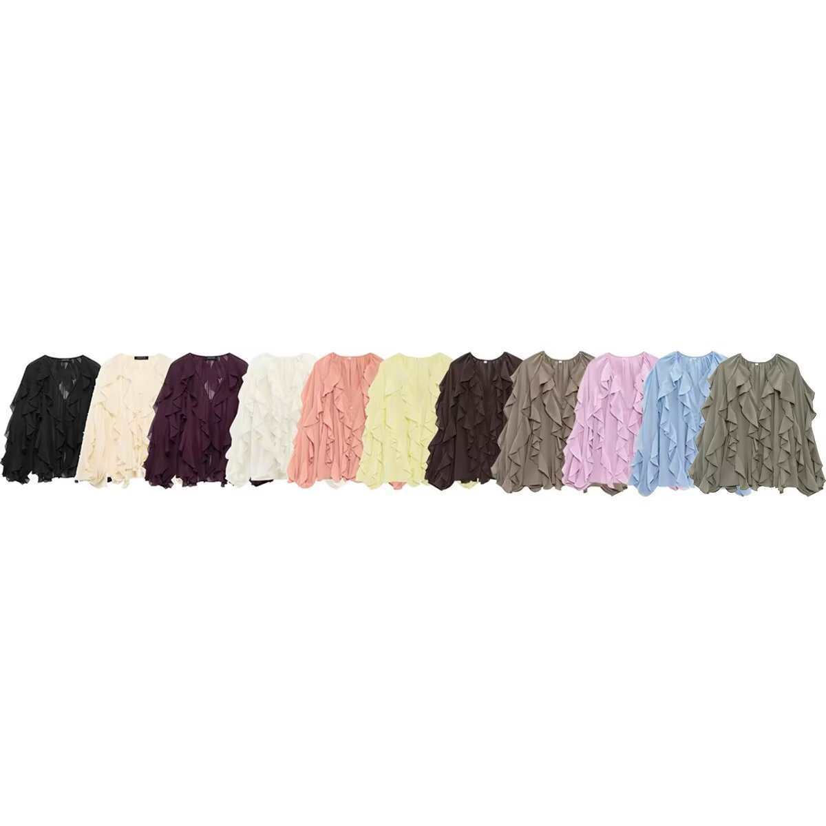 Street Fashion Women's Clothing Decoration Cross-Border European and American Long-Sleeved Shirts New Layered Spring