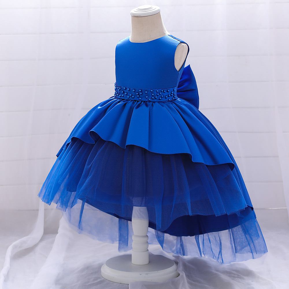 Picture of Cross-Border New Infant Flower Girl Birthday Children Princess Dress One-Year-Old Dress Tail Catwalk Dress One-Piece Drop Shipping
