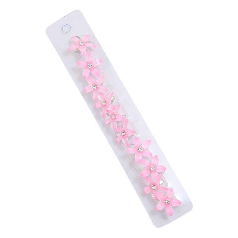 Children's braided hair small flower hair buckle little girl cute updo hair small braid headdress girl mini clip hair accessories hairpin