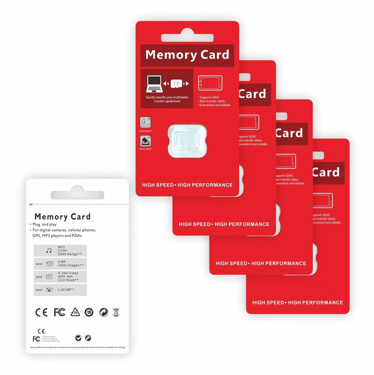 Picture of Spot Wholesale High-Speed Memory Card Packaging Box Cardboard Blister Security Monitoring Tf Card Packaging Box