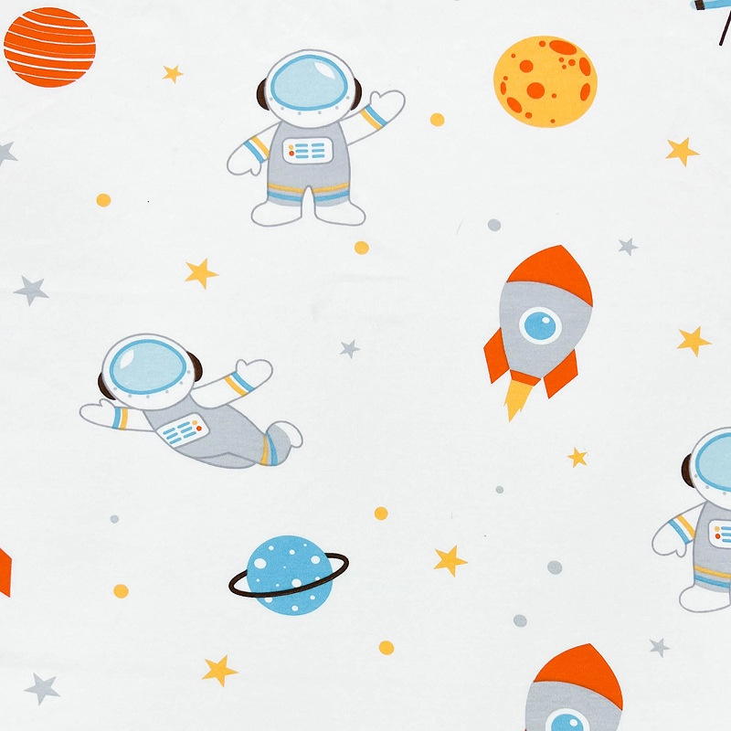 Picture of Baby Fabric 40S Cotton Printed Cotton Wool Knitted Double-sided Fabric Fabric Home Clothes Baby Clothes Fabric
