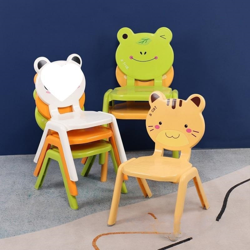 Backrest chair baby small wholesale children's stool stool plastic seat kindergarten table chair anti-slip thickened factory chair