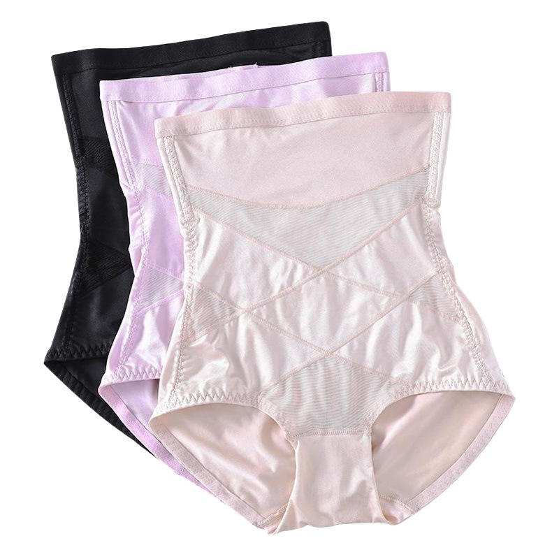 Net red version of high waist Ice Silk body shaping hip belly pants manufacturers sell