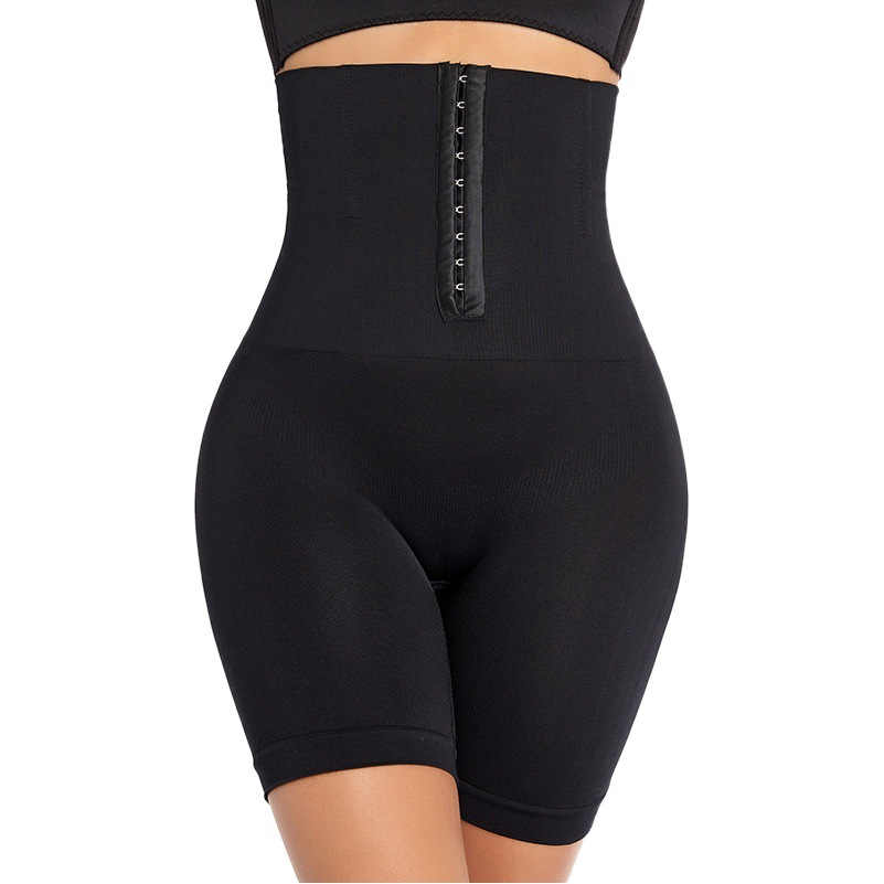 High Waist Abdominal Pants Women's Postpartum Waist Belly Lifting Hip Tights Tight Pants with Buckle Adjustment Seamless Flat Corner Large Size Shaping Pants