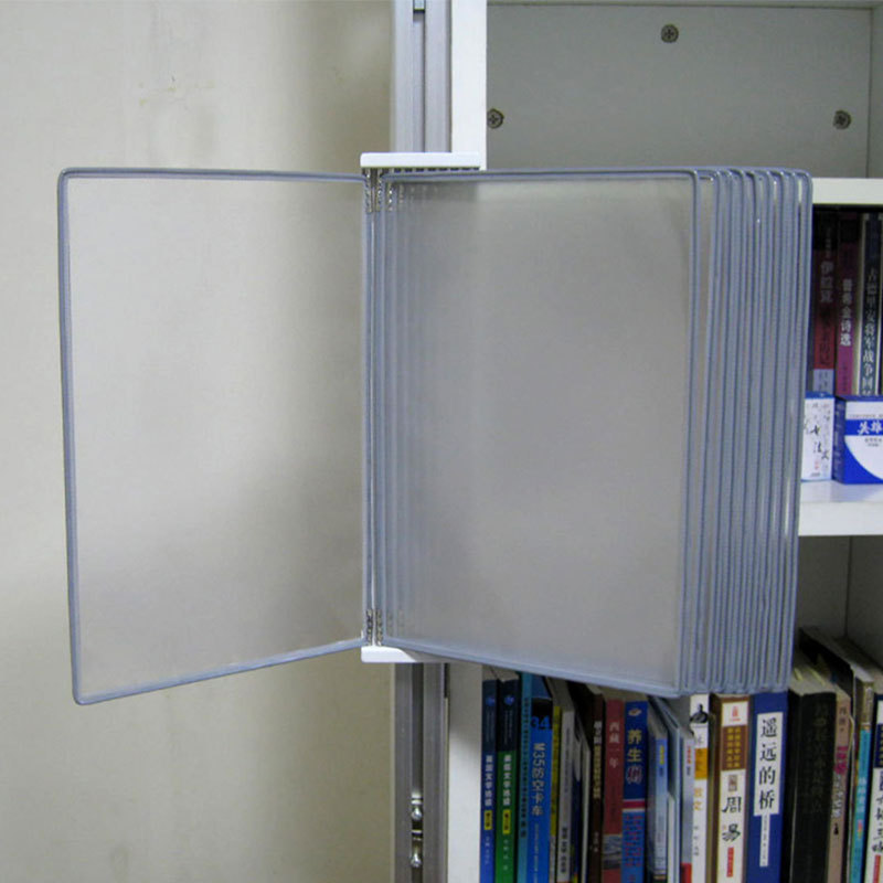 Picture of 10-page page folder A4 wall-mounted display rack wall-mounted data rack standard work instruction