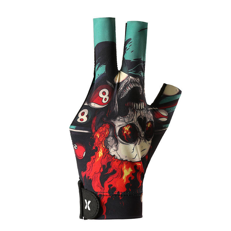 Picture of Billiards Gloves with Three Fingers Leaking for Left and Right Hands, Single Smooth Elastic Ice Silk Breathable Non-Slip Thin Billiards Gloves for Men and Women