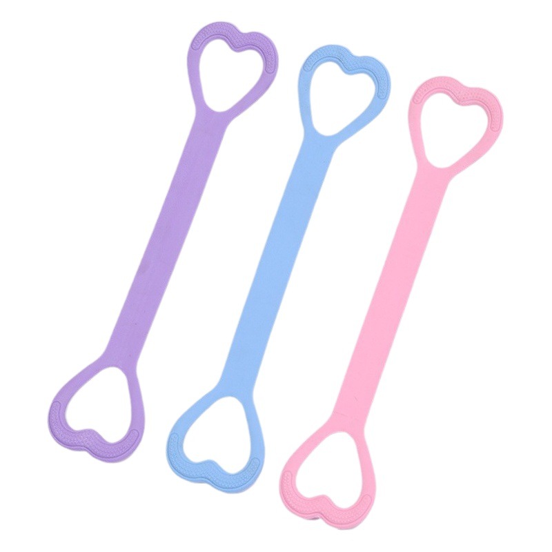 Picture of 8-word tension device female open back practice shoulder thin back artifact home yoga stretch belt back silicone thick elastic rope