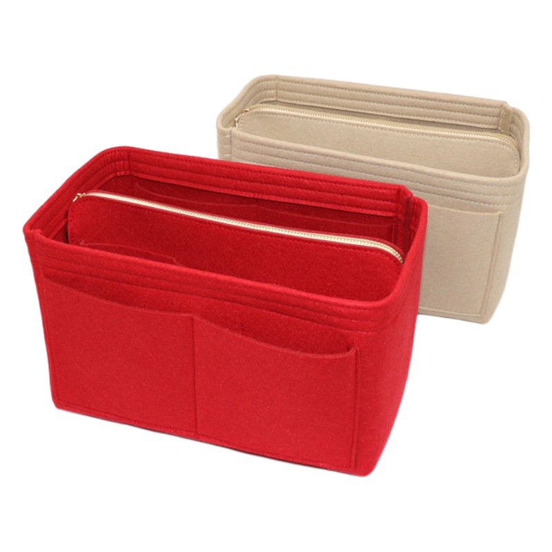 Cross-Border Supply of Felt Liner Bags, Large-Capacity Fashionable Travel Storage Bags, Women's Felt Makeup Storage Bags