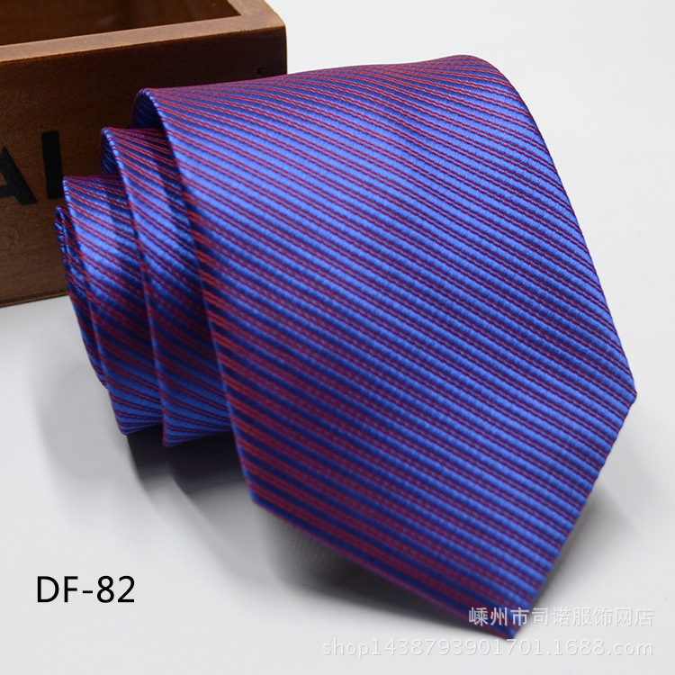 Picture of Tie business formal men's tie polyester yarn Arrow 8cm business tie