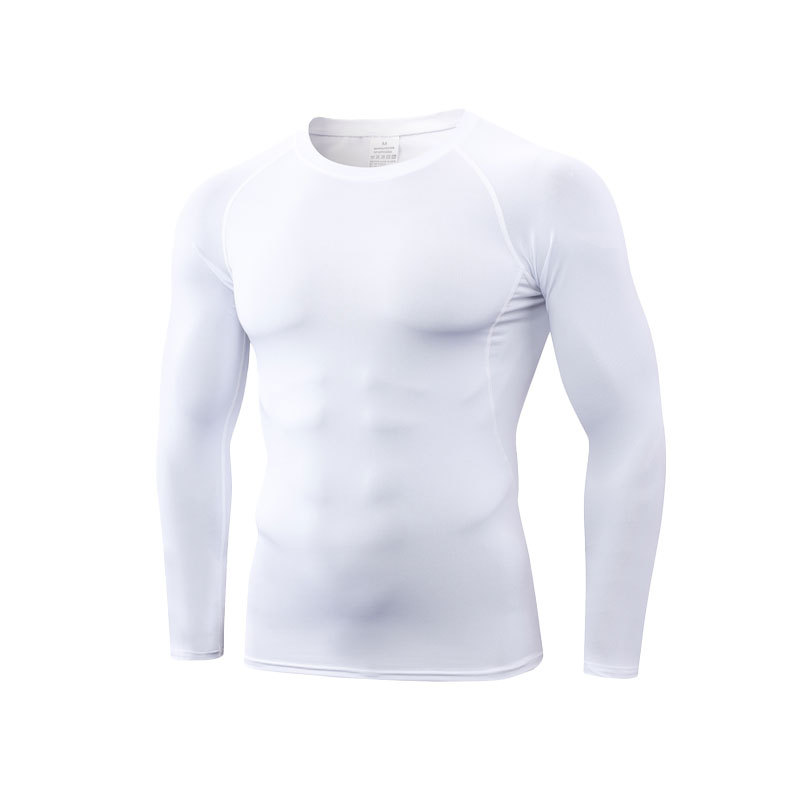 Picture of Men's Hot Selling Quick-Dry Sports Fitness Compression Long Sleeve Round Neck Breathable Men's Tight T-Shirt Top