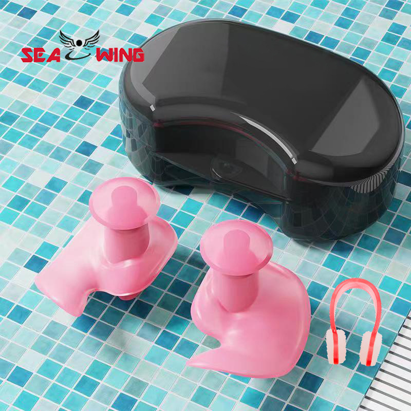Picture of Adult Swimming Earplugs Professional Waterproof Silicone Soft Nose Clip Swimming Earplugs Training Equipment Earplugs Nose Clip Wholesale