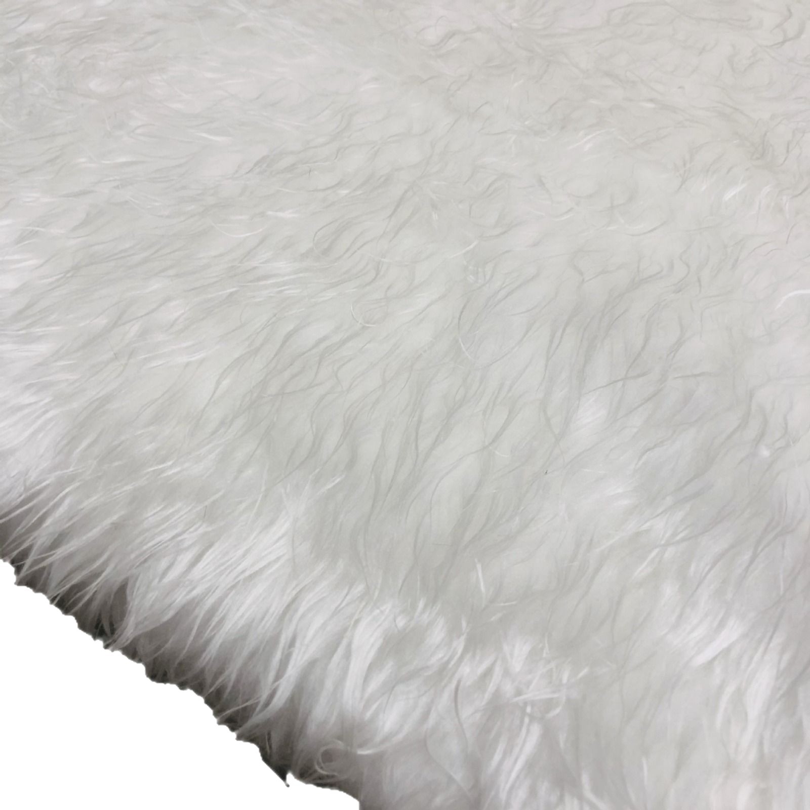 Picture of in stock 6cm Plush Plush Fabric White Long Hair Toy Christmas Decoration Clothing Fabric