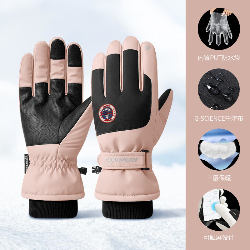 Picture of 2025 Winter Skiing Cycling Women's Anti-Slip Waterproof Warmth Touch Screen Motorcycle Men's Cross-Border Wholesale
