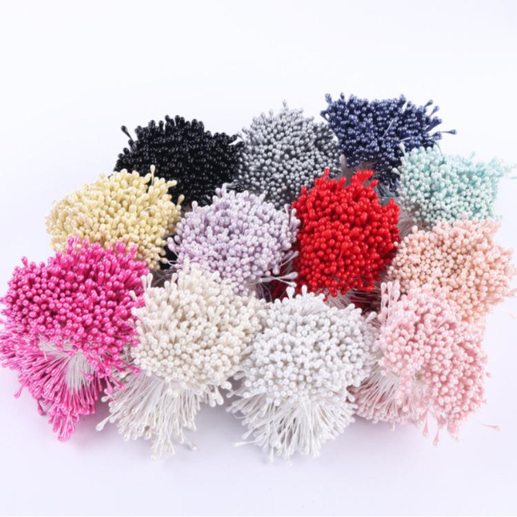 3mm Cotton Plaster Pearlescent Flower Heart Rose Flower Core DIY Headwear Flower Material Flower Core Hair Accessories