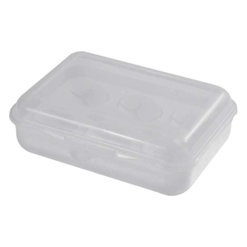Outdoor Egg Storage Box Bubble Wrap Satchel Kitchen Utensils Anti-Fall Plastic Satchel Camping Style 6-Compartment Transparent Simulated Egg Tray
