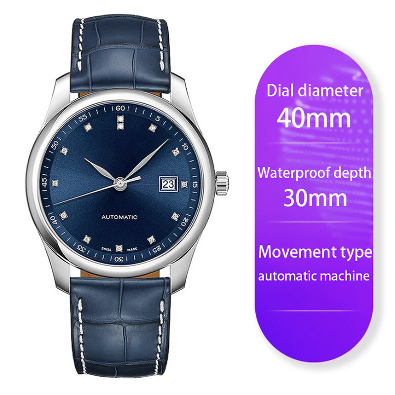 Picture of High-Quality Watch Famous Craftsman Classic Three-Hand Fashion Ultra-Thin Steel Band Fully Automatic Mechanical Watch Men's Danaleno Watch