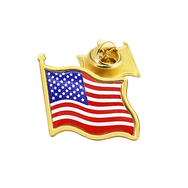 Picture of American Flag Brooch Dripping Oil American Flag Badge Badge Wholesale
