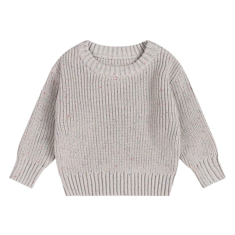 Cotton Baby Sweater Crewneck Pullover Autumn and Winter Loose Knitted Coat Children's Sweater Baby Sweater