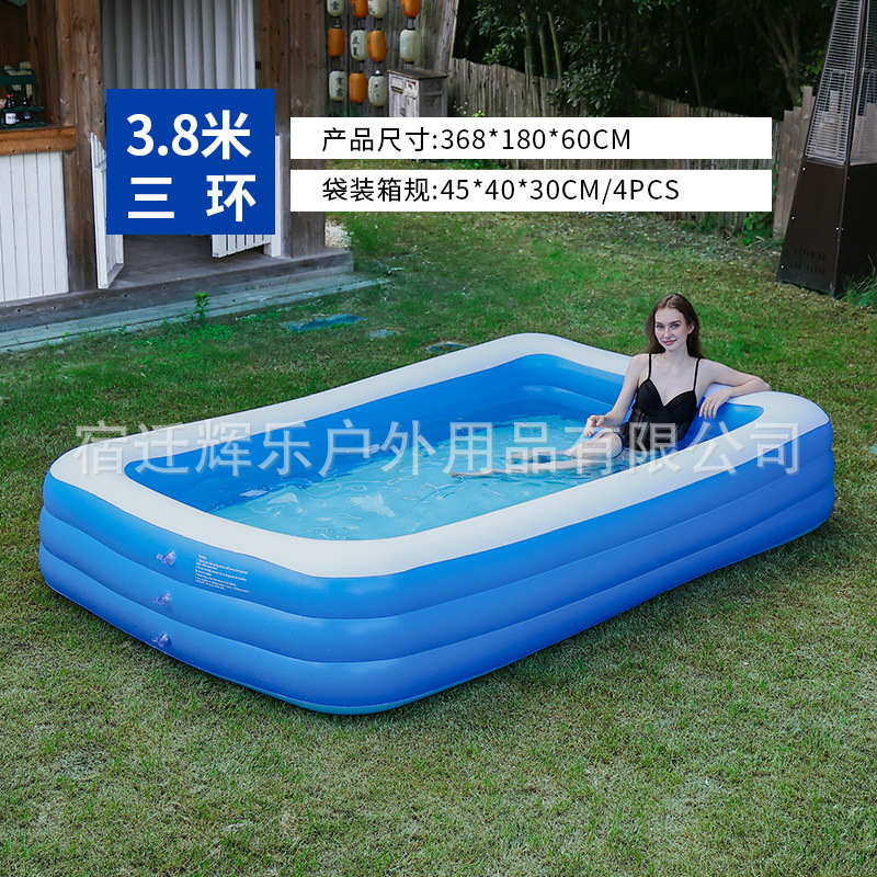 Picture of Children's Inflatable Swimming Pool Pvc Household Outdoor Adult Pool Foldableable Infant Swimming Pool Play Water Waterproof