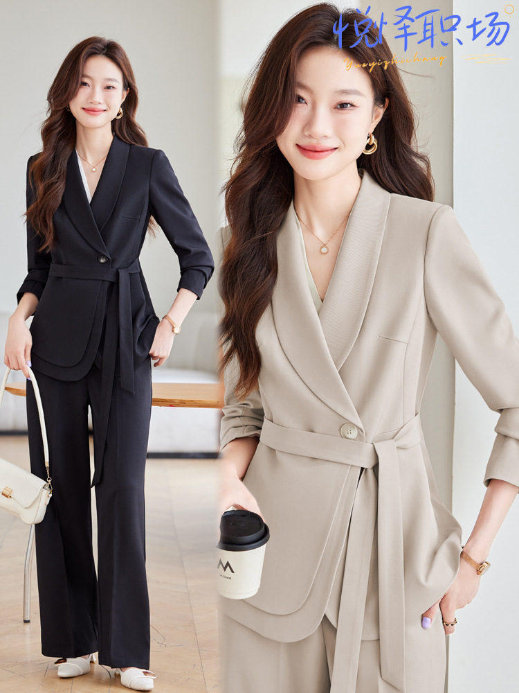 Casual Suit suit Women's Spring and Autumn 2024 New High-end Temperament Goddess Fan Professional Wear Waist Suit Jacket