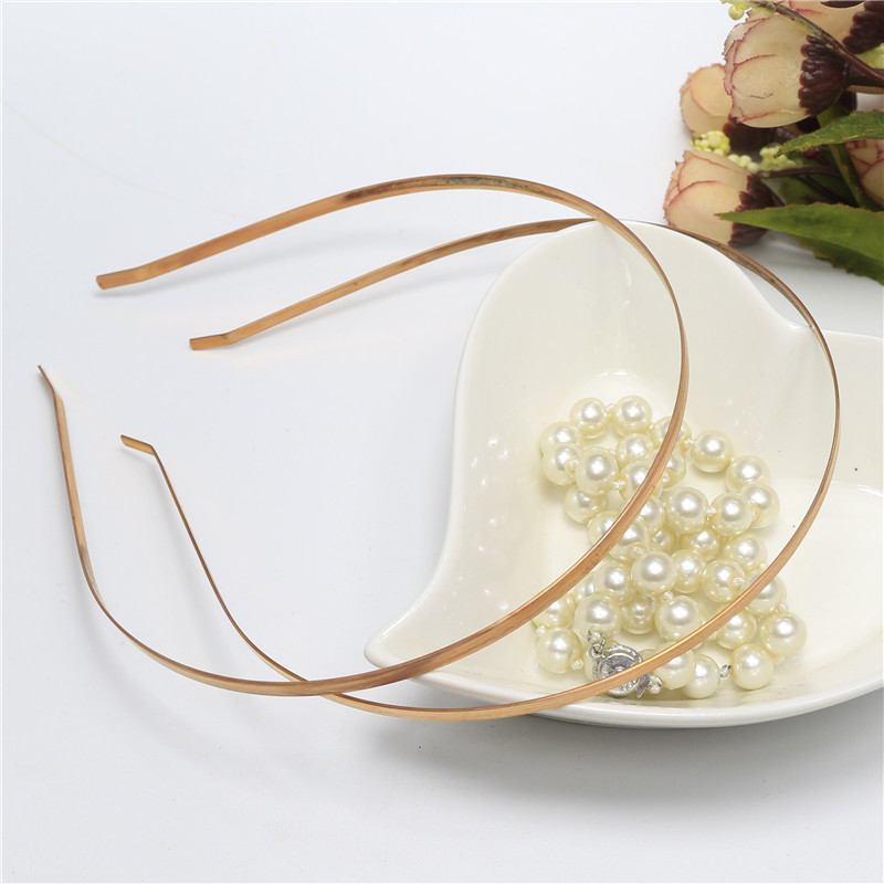Picture of DIY hair accessories hair band accessories wholesale thick plated black gold silver copper accessories hair band