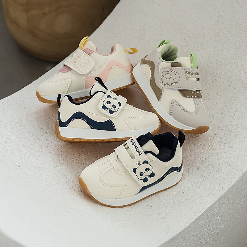 Spring and autumn new baby toddler shoes soft sole anti-kick infant 1 to 5 year old children's functional shoes boys and girls running shoes