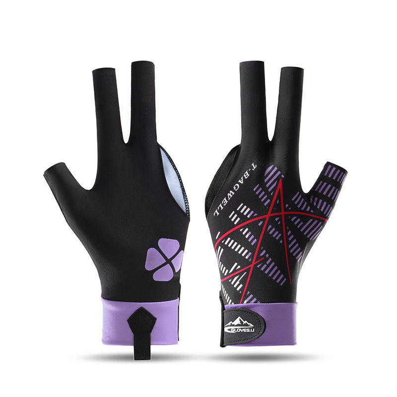 Picture of Billiards Gloves Professional Table Tennis Special Three-Finger Thin Breathable Men's High-Value Women's Ice Silk Non-Slip Left Hand Single