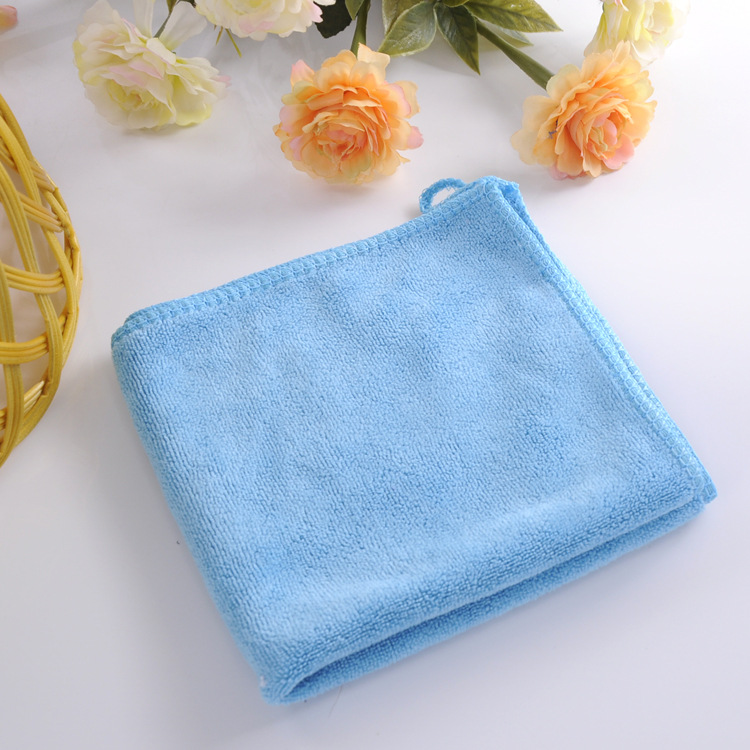 Picture of Fiber towel thickened each size small square household cleaning cloth absorbent household cleaning support logo