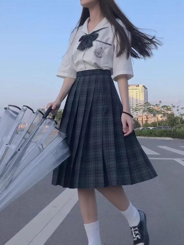 Picture of Vivienne Genuine JK Dress Student Japanese School Long Dress Female Orthodox Short Skirt Japanese JK Uniform