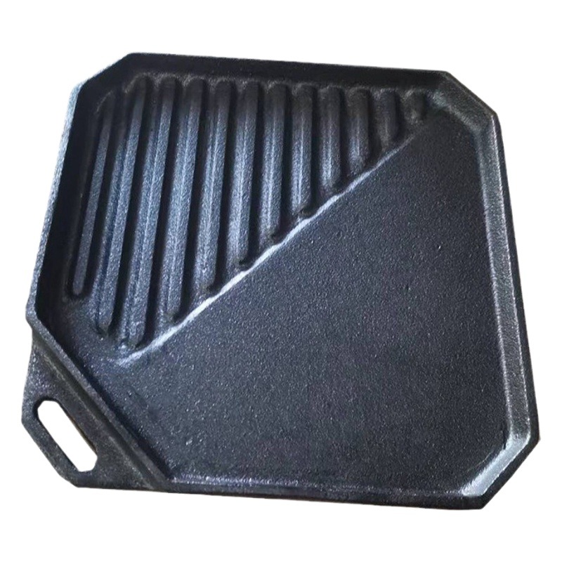Picture of Tors Export Japanese Cast Iron Thickened Flat Baking Pan Outdoor Camp Cooking BBQ Pan Teppanyaki Pan