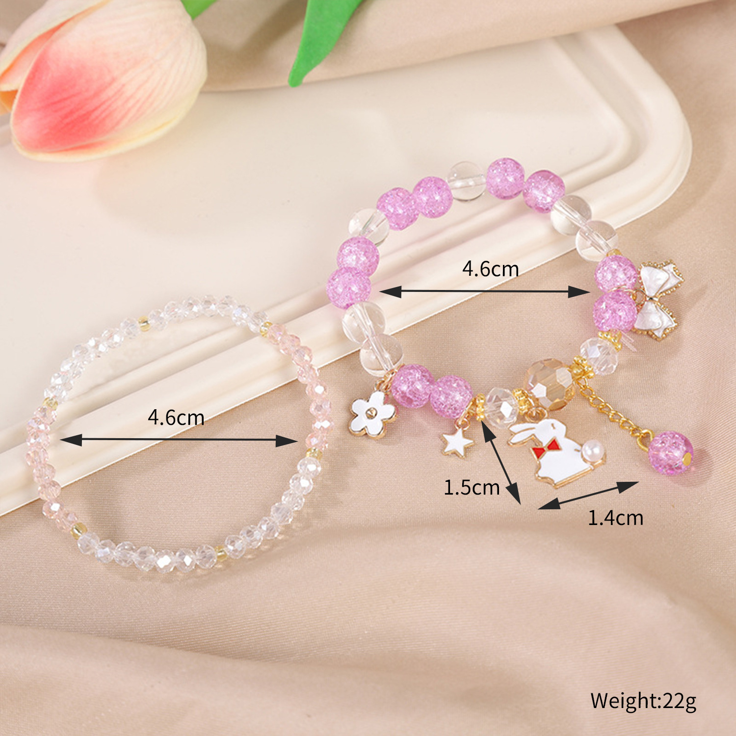 Picture of Children's Bracelet Bracelet Bracelet Beaded Crystal Women's Cute Students Girls' Bracelet Children's Gift