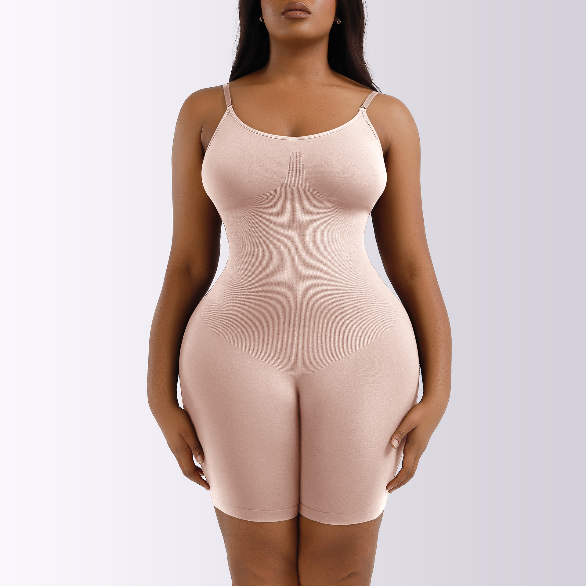 Picture of European and American plus size Postpartum Hip Lifting Seamless Body Shaping Clothes Women's Full Body Sling Abdomen Tinting Body Underwear