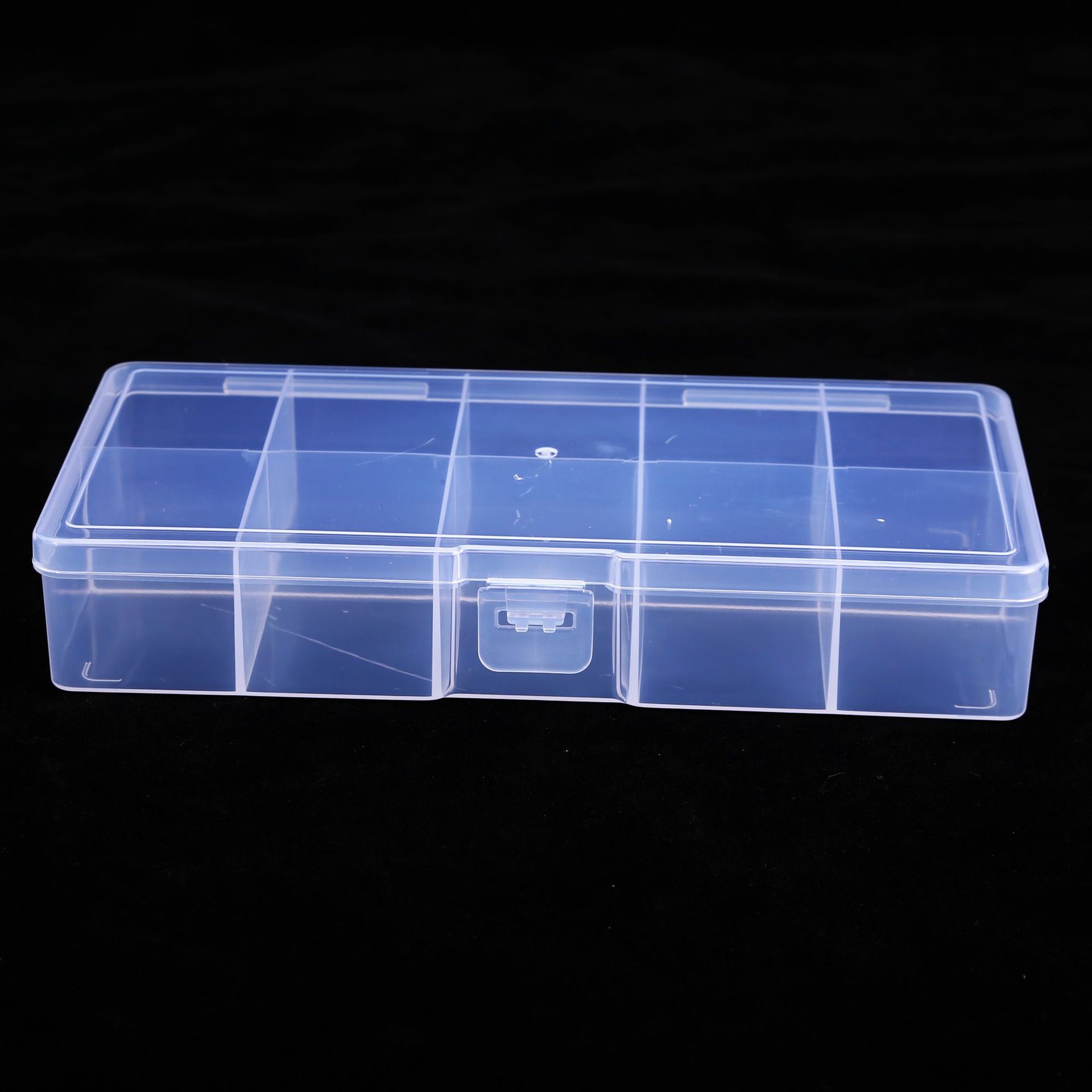 Transparent 10 Grids Fixed Earrings Jewelry Storage Box Fishing Gear Accessories Classification Finishing Accessories Box Packaging Box