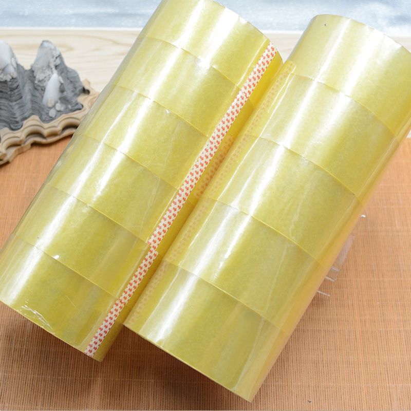 Uniform Wide Tape for Packaging and Sealing, Suitable for Office and Home Use, Five Rolls, High Adhesion, Long-Lasting