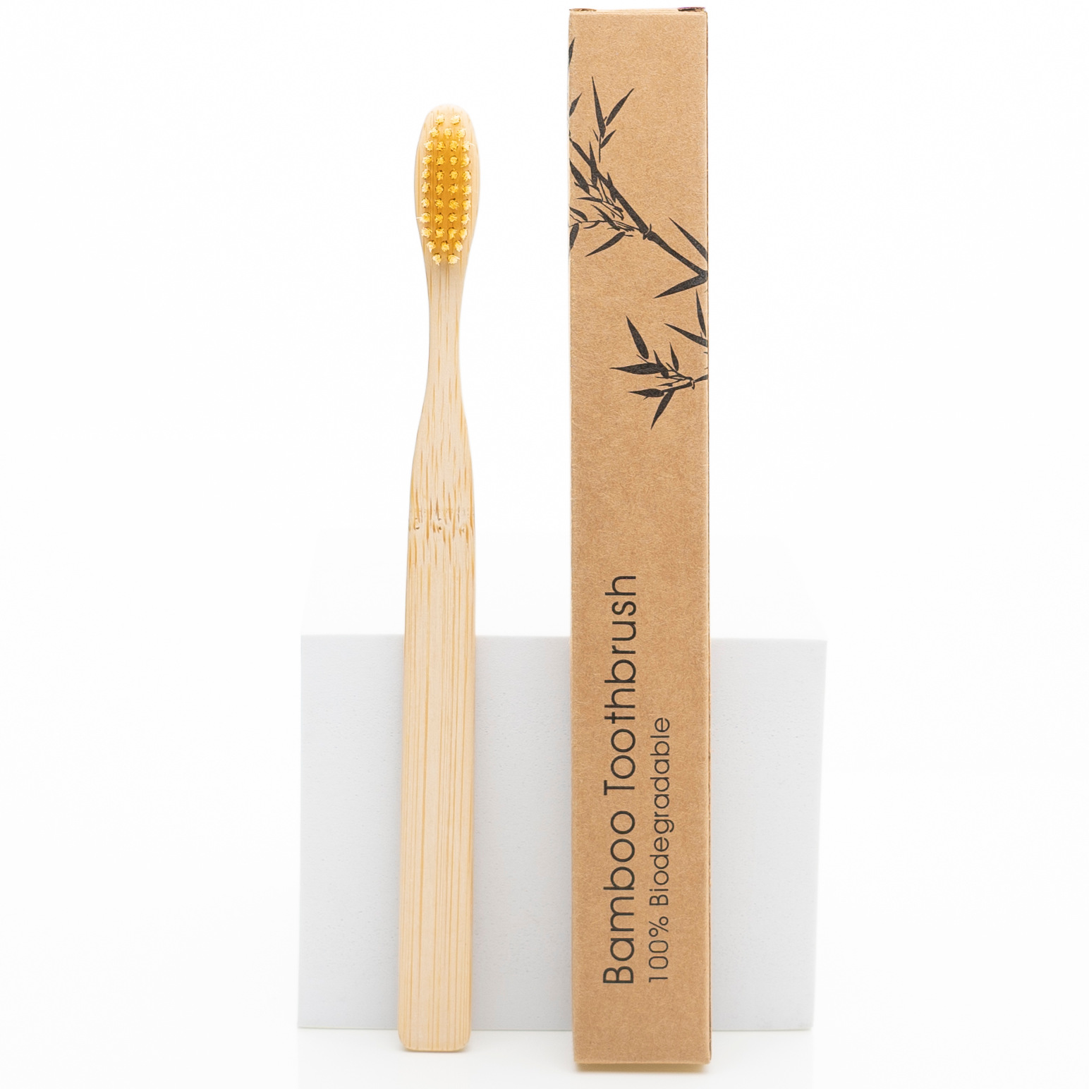 Picture of Hotel Disposable Bamboo Toothbrushes, Multi-Color Soft and Hard Bristles, Biodegradable Bamboo Toothbrushes, Customizable with Logo, Set Packaging