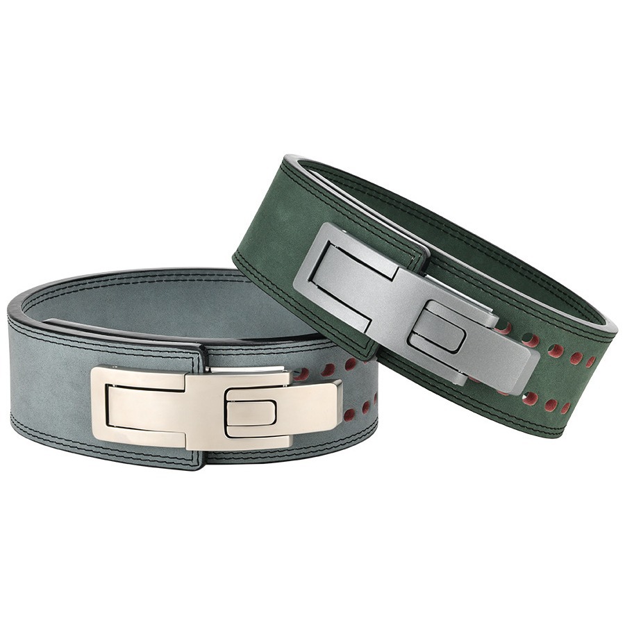Picture of Cowhide Fitness Belt Training Deadlift Sports Fitness Squat Professional Belt Powerlifting Auxiliary Equipment Belt
