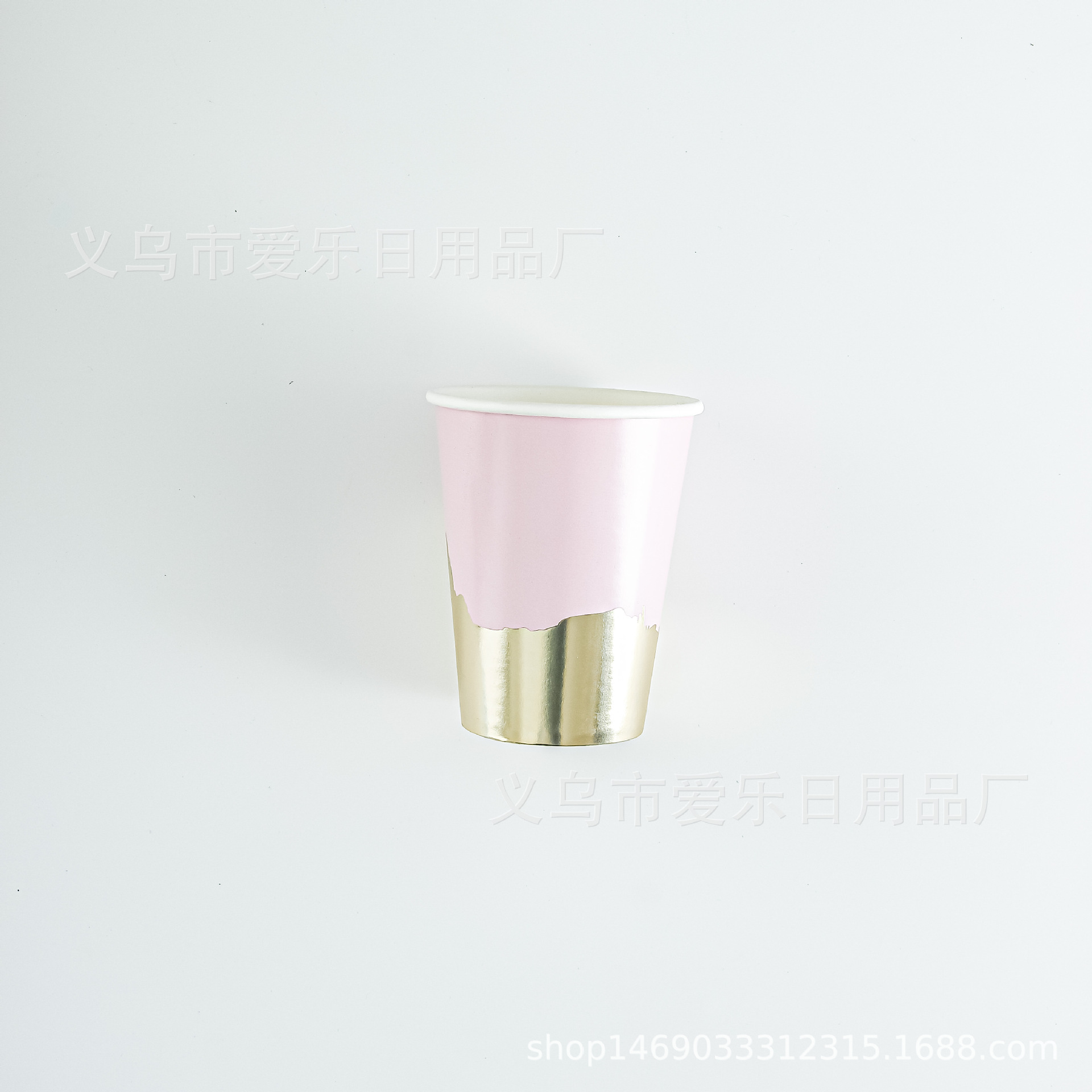 Picture of New ink blue hexagonal hot stamping paper plate wedding ceremony birthday party paper cups paper towels cross-border for now