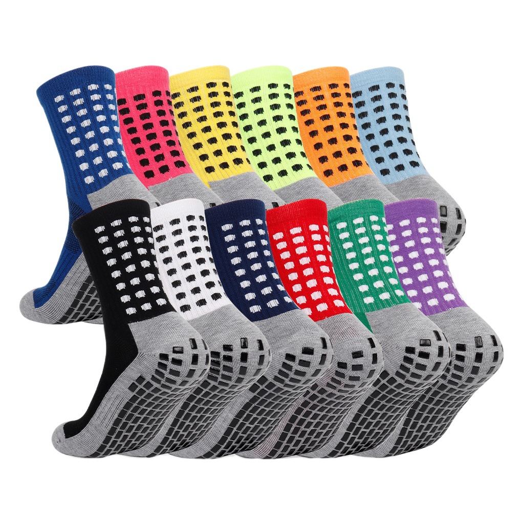 Thickened Towel Bottom Mid-Tube Professional Running Sports Football Anti-Slip Socks Competition Anti-Slip Football Socks Quick-Drying